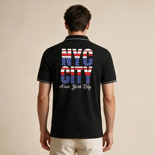 Black_Cotton_Blend_New_York_Graphic_Polo_T-Shirt_For_Unisex