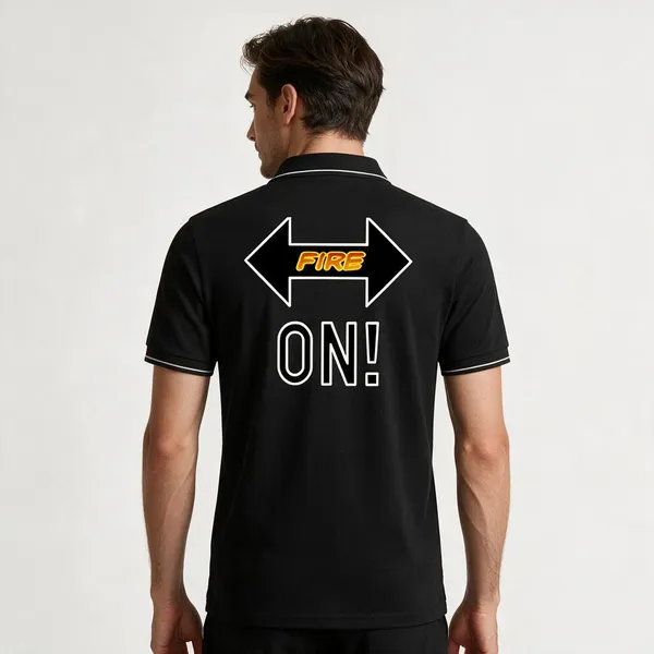 Black_Cotton-Polyester_Slogan_Graphic_Polo_T-Shirt_For_Unisex