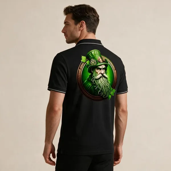Black_Cotton_Blend_Graphic_Polo_T-Shirt_For_Unisex