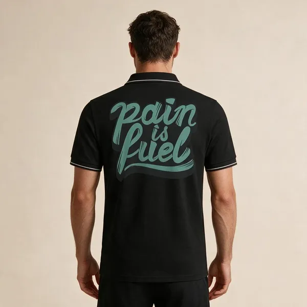 Black_Cotton_Blend_Graphic_Polo_T-Shirt_For_Unisex