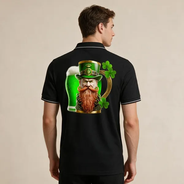 Black_Cotton_Blend_Festive_Graphic_Polo_T-Shirt_For_Unisex