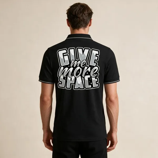 Black_Cotton_Blend_Regular_Fit_Space_Slogan_Graphic_Polo_T-Shirt_For_Unisex