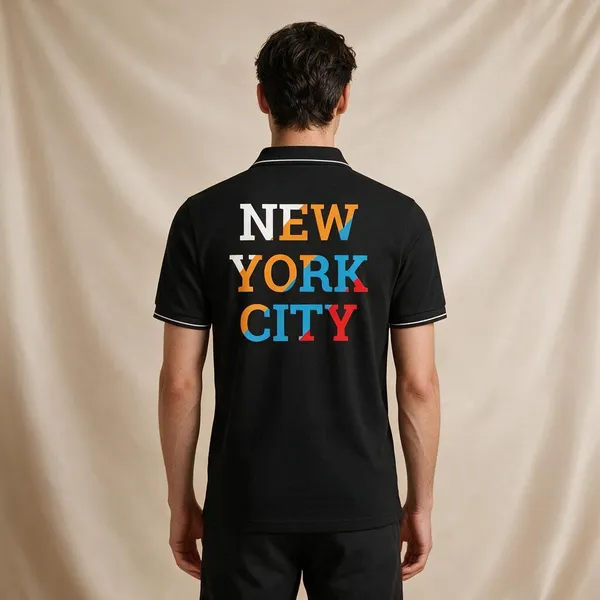 Black_Cotton_Blend_Regular_Fit_New_York_Graphic_Polo_T-Shirt_For_Unisex