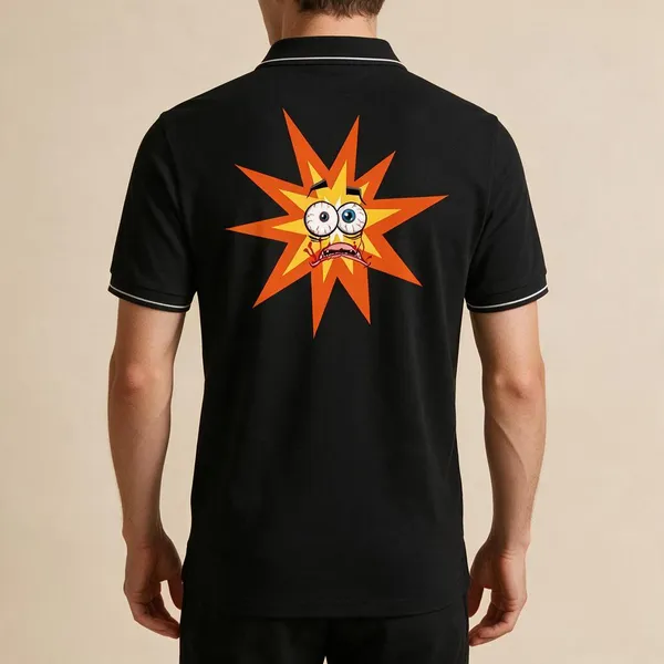 Black_Cotton_Blend_Regular_Fit_Starburst_Graphic_Polo_T-Shirt_For_Unisex
