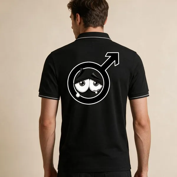 Black_Cotton_Blend_Regular_Fit_Monochrome_Graphic_Polo_T-Shirt_For_Unisex
