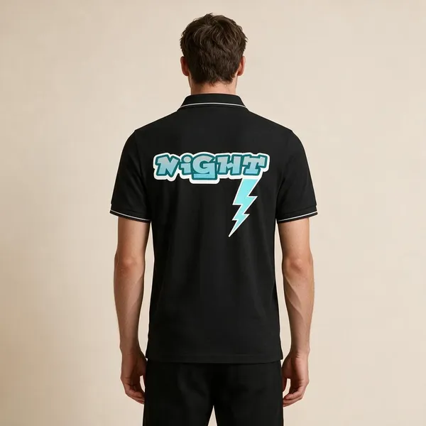Black_Cotton_Blend_Regular_Fit_Lightning_Graphic_Polo_T-Shirt_For_Unisex