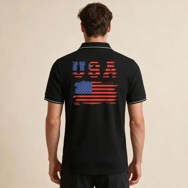 Black_Cotton_Blend_Classic_Fit_Graphic_Polo_T-Shirt_For_Unisex