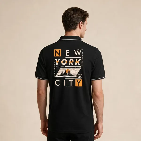 Black_Cotton_Blend_Relaxed_Graphic_Polo_T-Shirt_For_Unisex