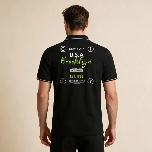 Black_Cotton_Blend_Regular_Fit_Graphic_Polo_T-Shirt_For_Unisex