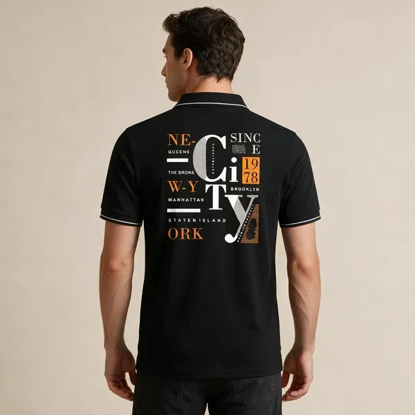 Black_Cotton_Blend_Regular_Fit_Typographic_Polo_T-Shirt_For_Unisex