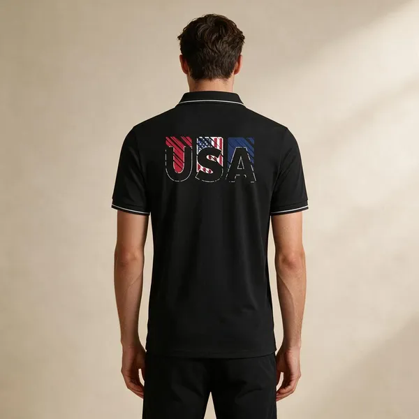 Black_Cotton_Blend_Relaxed_USA_Graphic_Polo_T-Shirt_For_Unisex