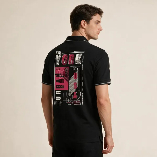 Black_Cotton_Blend_Regular_Fit_Geometric_Printed_Polo_T-Shirt_For_Unisex