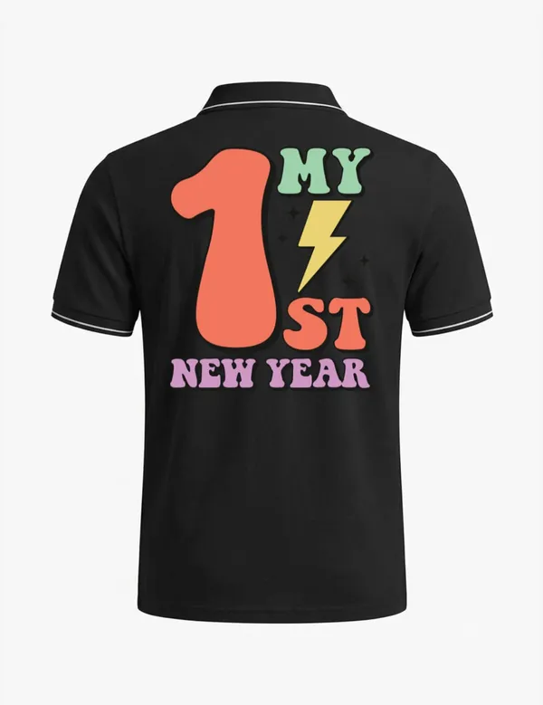 Black_Cotton_Blend_Regular_Fit_New_Year_Graphic_Polo_T-Shirt_For_Unisex