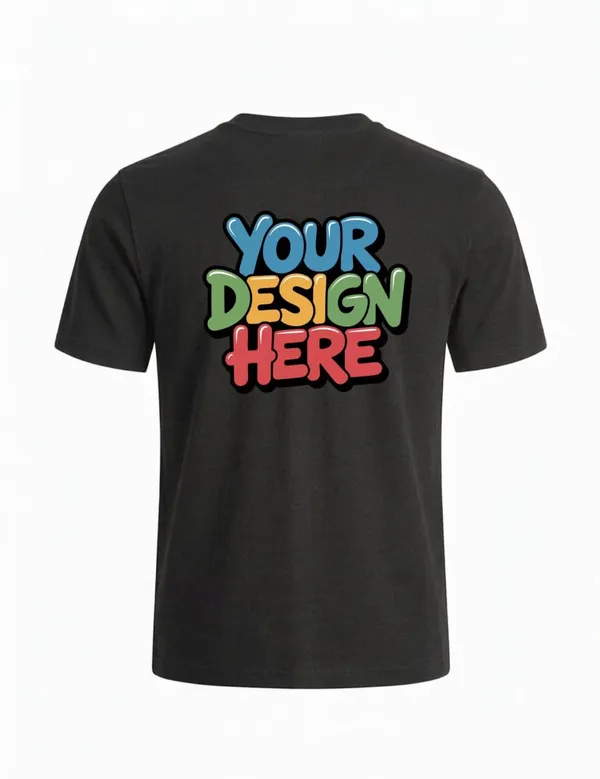 Black_Cotton_Blend_Graphic_Regular_Fit_Polo_T-Shirt_For_Unisex