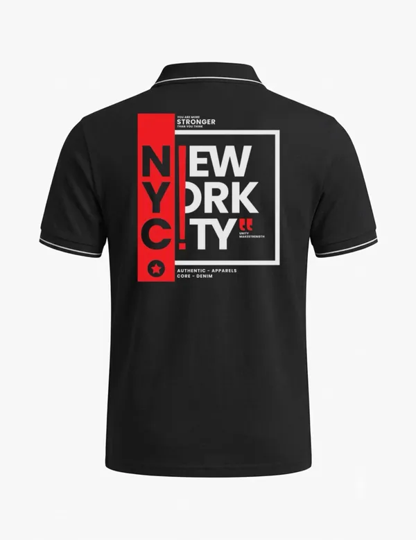 Black_Cotton_Blend_Graphic_Polo_T-Shirt_For_Unisex