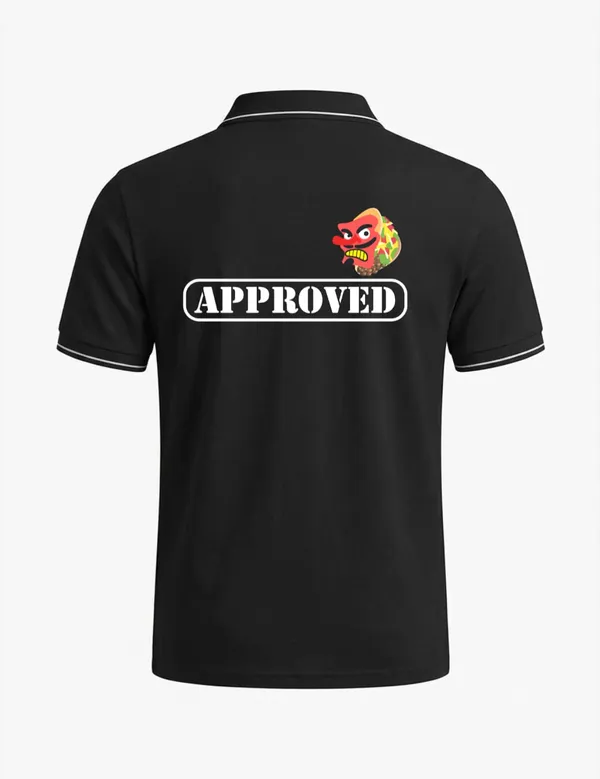 Black_Cotton_Blend_Regular_Fit_Graphic_Polo_T-Shirt_For_Unisex