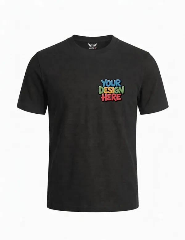 Black_Cotton_Blend_Regular_Fit_Graphic_T-Shirt_For_Unisex