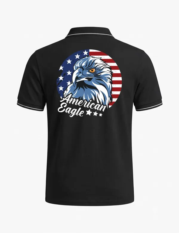 Black_Cotton_Blend_Regular_Fit_Graphic_Polo_T-Shirt_For_Unisex