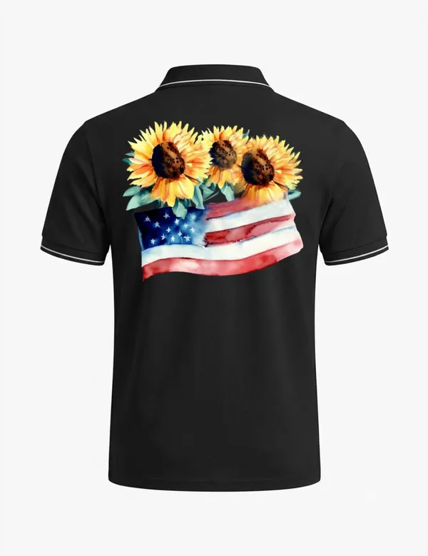 Black_Cotton_Blend_Regular_Fit_Sunflower_Flag_Graphic_Polo_T-Shirt_For_Unisex
