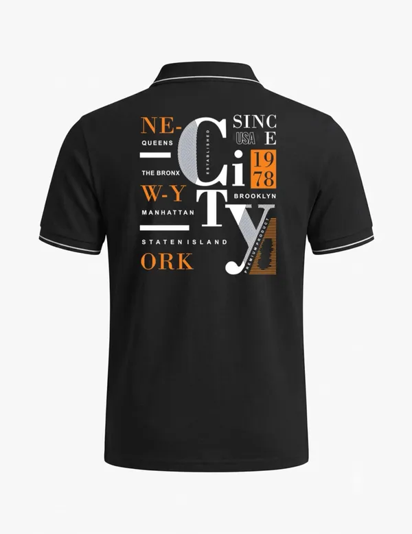 Black_Cotton_Blend_Regular_Fit_Graphic_Polo_T-Shirt_For_Unisex