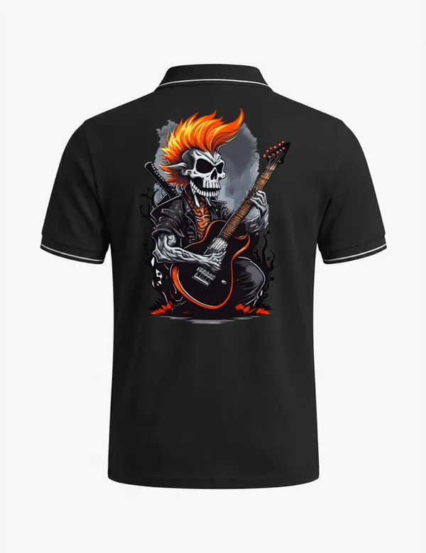 Black_Cotton_Blend_Regular_Fit_Skeleton_Guitarist_Graphic_Polo_T-Shirt_For_Unisex