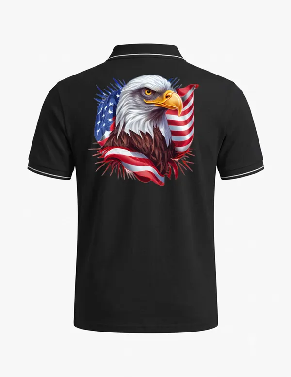 Black_Cotton-Polyester_Regular_Fit_Eagle_Flag_Graphic_Polo_T-Shirt_For_Unisex