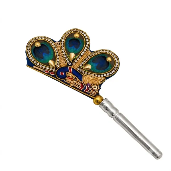 Decorative_Peacock_Design_Pooja_Hand_Fan
