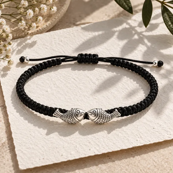 Black_Braided_Fish_Charm_Bracelet_for_Men_And_Women
