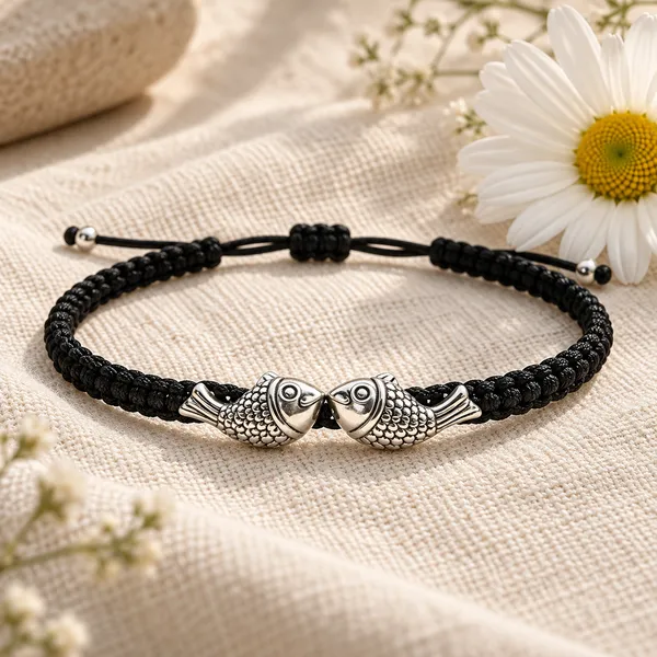Black_Braided_Fish_Charm_Bracelet_for_Men_And_Women