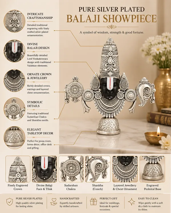 Silver-Tone_Lord_Venkateswara_Decorative_Idol