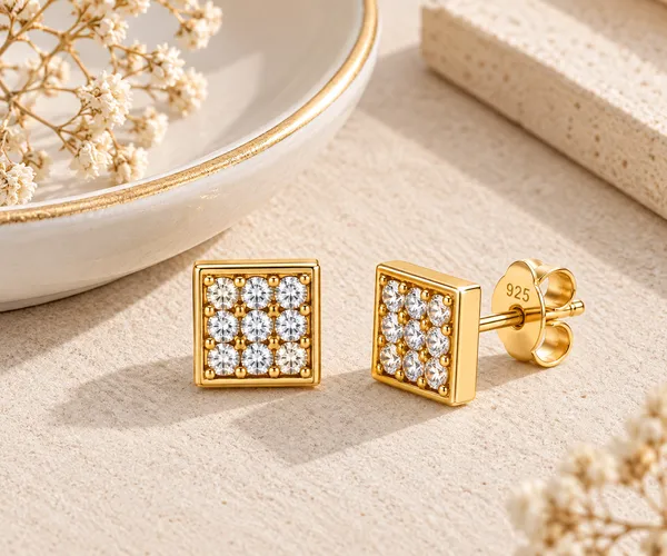 Gold_Tone_Square_Cubic_Zirconia_Stud_Earrings
