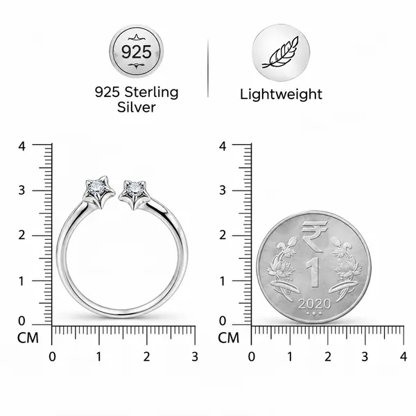 Silver_Tone_Star_Design_Ring_for_Women