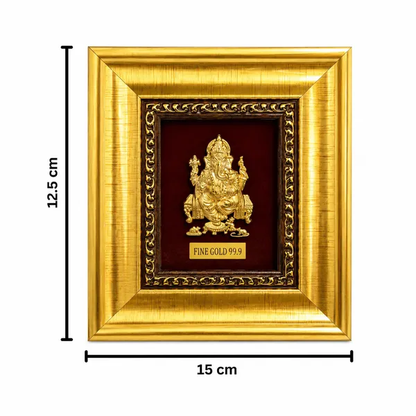 Gold_Tone_Religious_Ganesha_Framed_Wall_Decor
