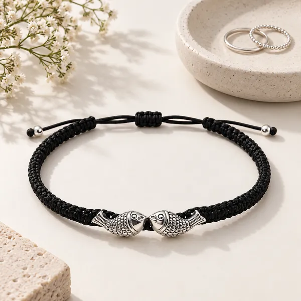 Black_Braided_Fish_Charm_Bracelet_for_Men_And_Women