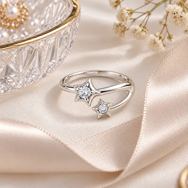 Silver_Tone_Star_Design_Ring_for_Women