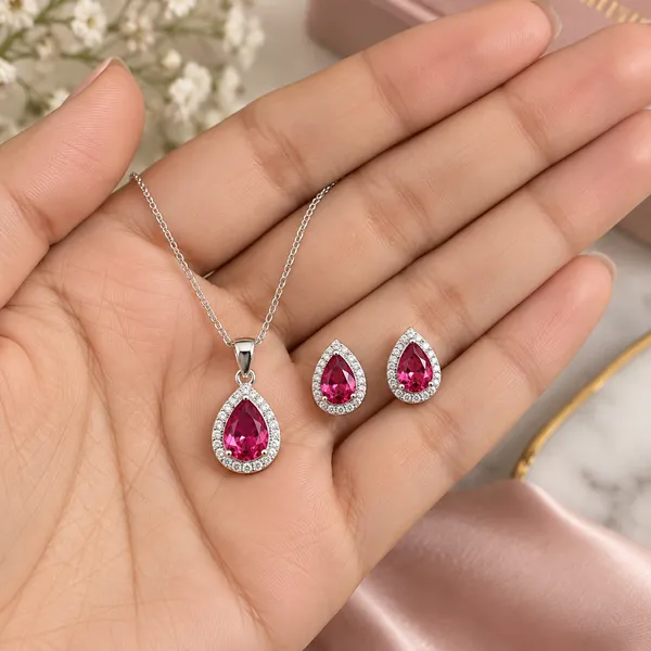 Pink_Stone_Teardrop_Jewellery_Set_for_Women