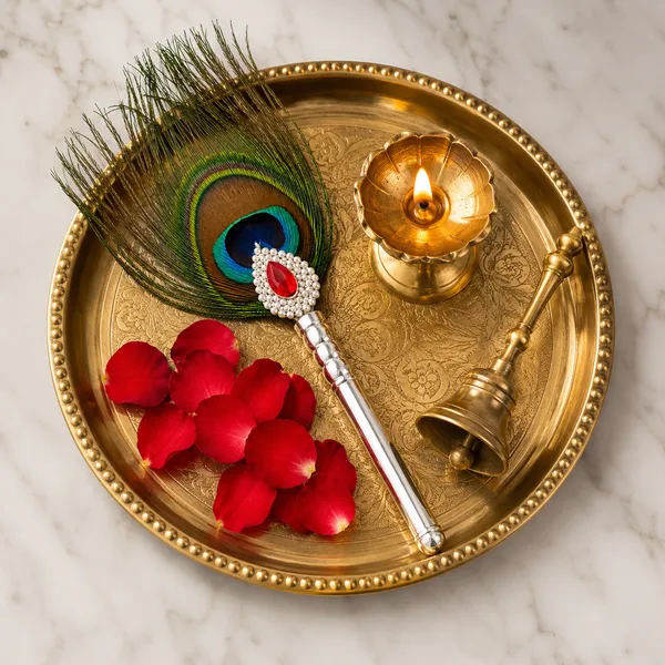 Peacock_Feather_Silver_Handle_Pooja_Chauri