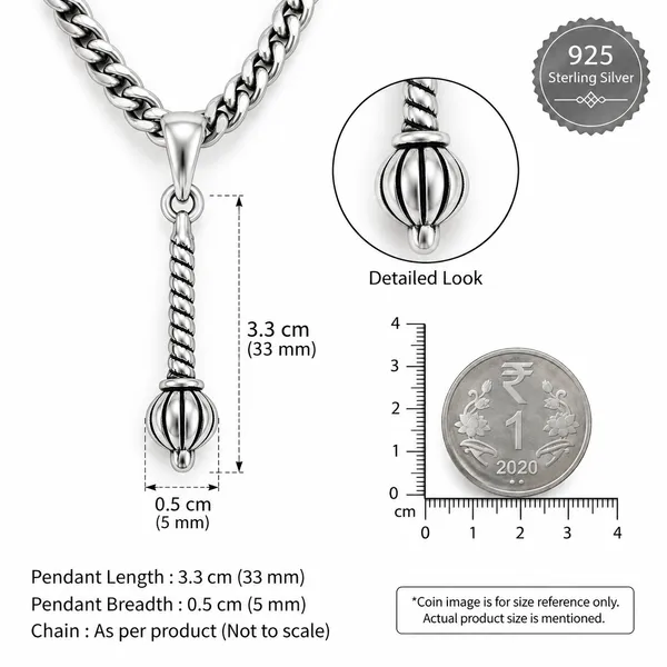 Silver_Tone_Link_Chain_Pendant_Necklace_for_Women