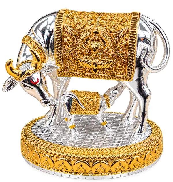 Gold_And_Silver_Elephant_Decorative_Showpiece