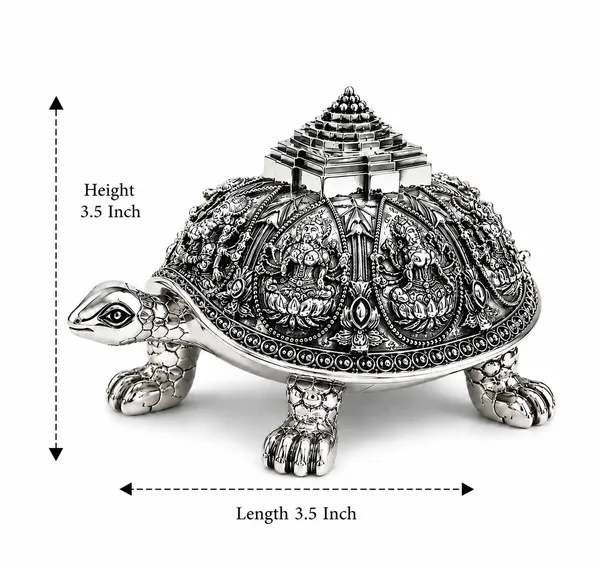 Silver_Tone_Ornate_Tortoise_Decorative_Figurine