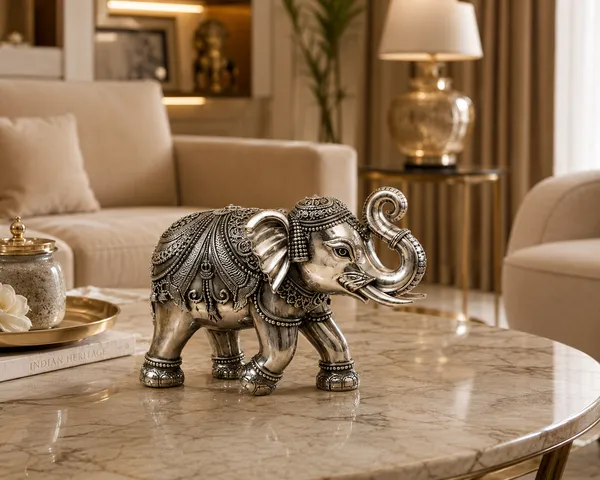 Silver-Tone_Ornate_Elephant_Decorative_Figurine