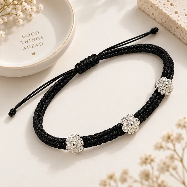 Black_Braided_Adjustable_Bracelet_for_Women