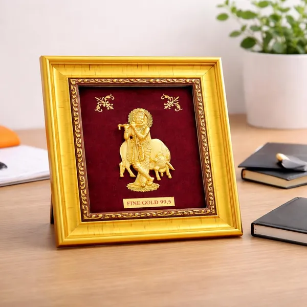Gold_Tone_Traditional_Krishna_Framed_Wall_Decor