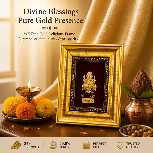 Gold_Tone_Religious_Ganesha_Framed_Wall_Decor