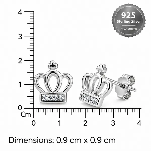Silver_Crown_Stud_Earrings_for_Women
