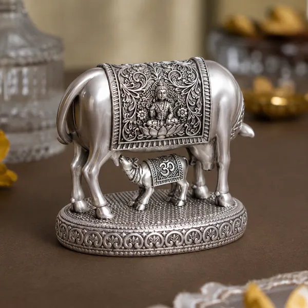 Silver-Tone_Traditional_Kamdhenu_Lakshmi_Idol