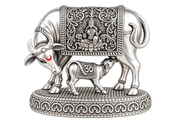 Silver-Tone_Traditional_Kamdhenu_Lakshmi_Idol
