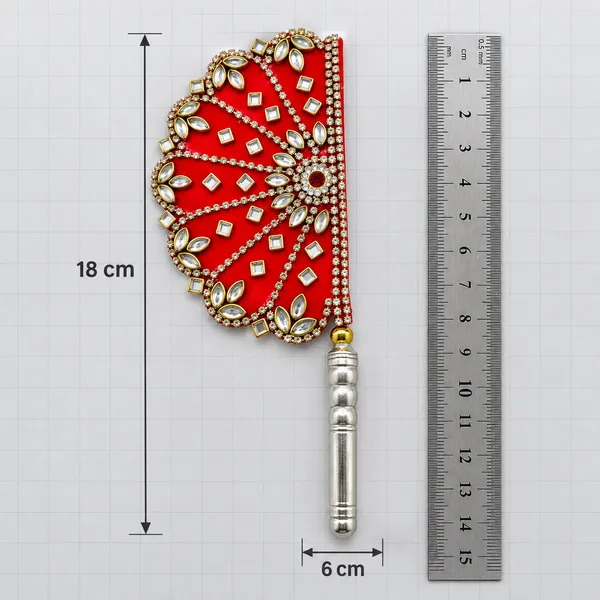Red_Embellished_Devotional_Hand_Fan