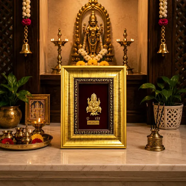 Gold_Tone_Religious_Ganesha_Framed_Wall_Decor