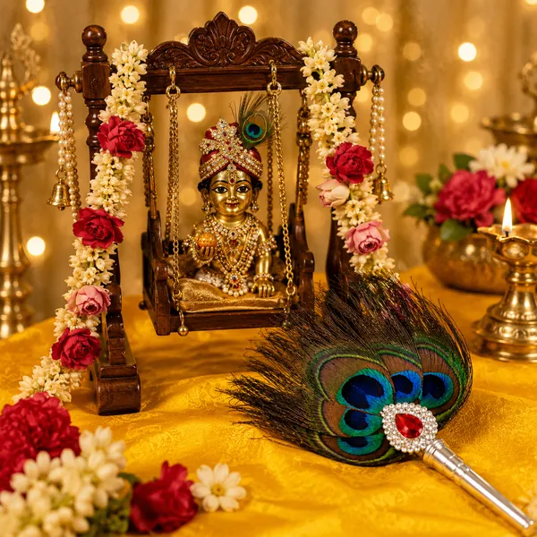 Peacock_Feather_Pooja_Chamar_With_Silver_Handle